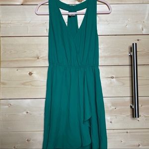 Emerald green cocktail dress